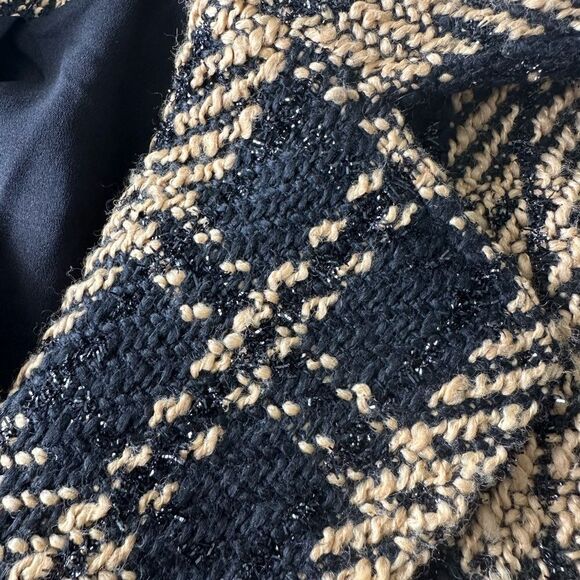 Tularosa Valentina Coat Black/Tan/Metallic Black XS EUC - Picture 7 of 10